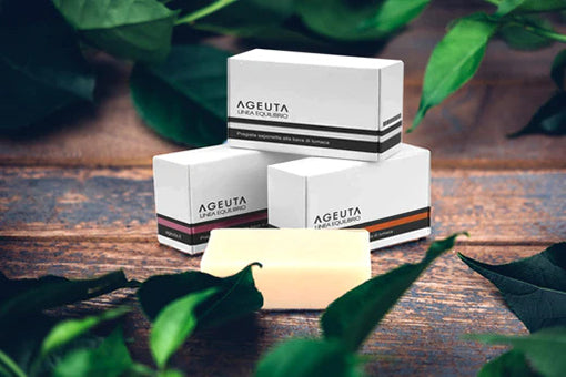 ageuta pregiata saponetta alla bava di lumaca con foglie